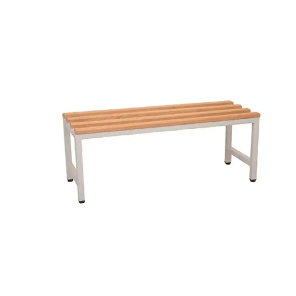 Single-sided Bench Seat Light Oak Mod Silver Frame