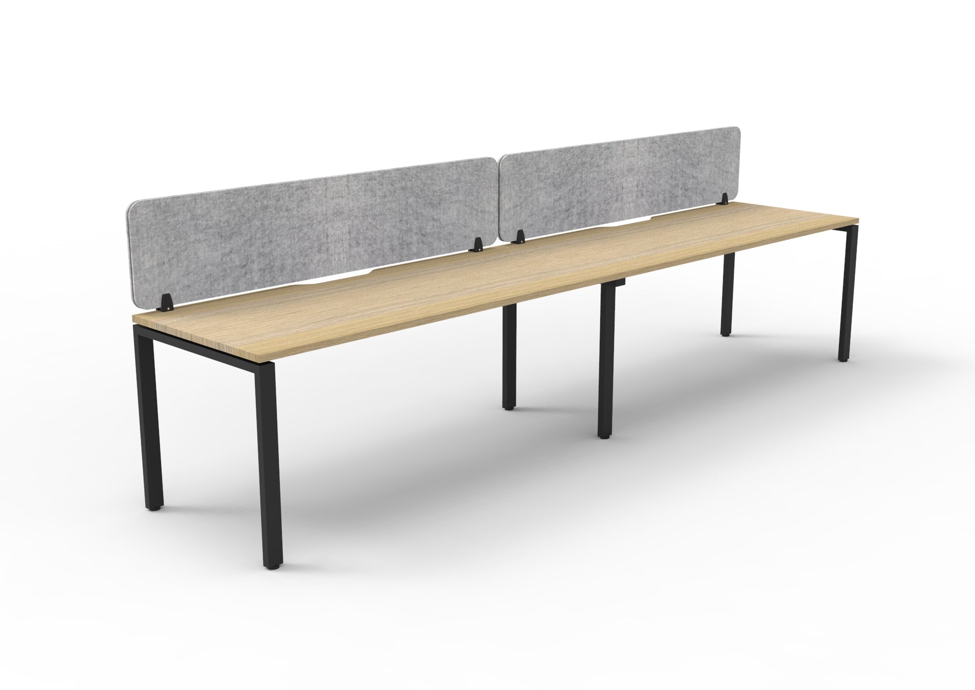 Helix Profile Side by Side 2 Person Workstation With Eco Screen