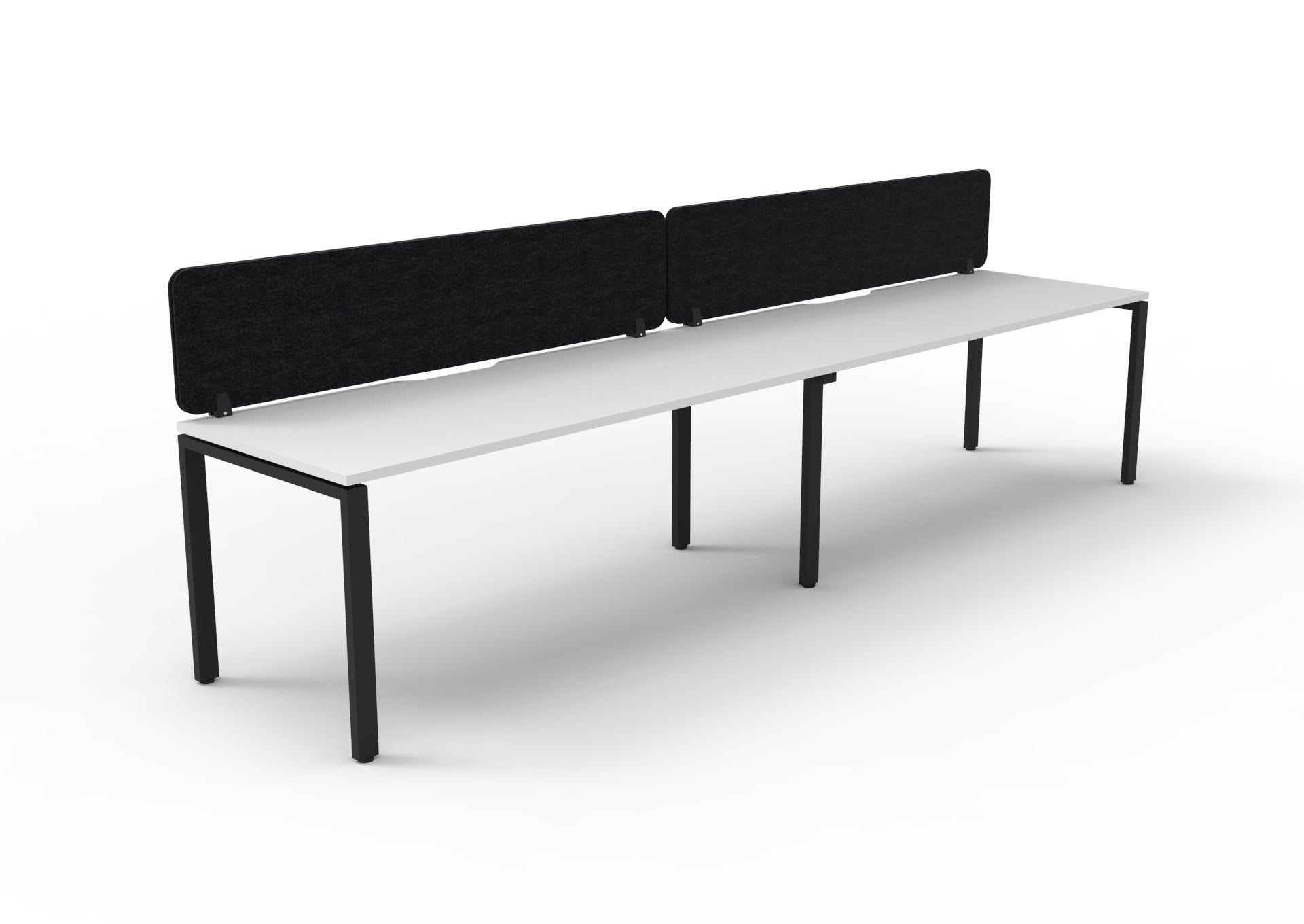 Helix Profile Side by Side 2 Person Workstation With Eco Screen