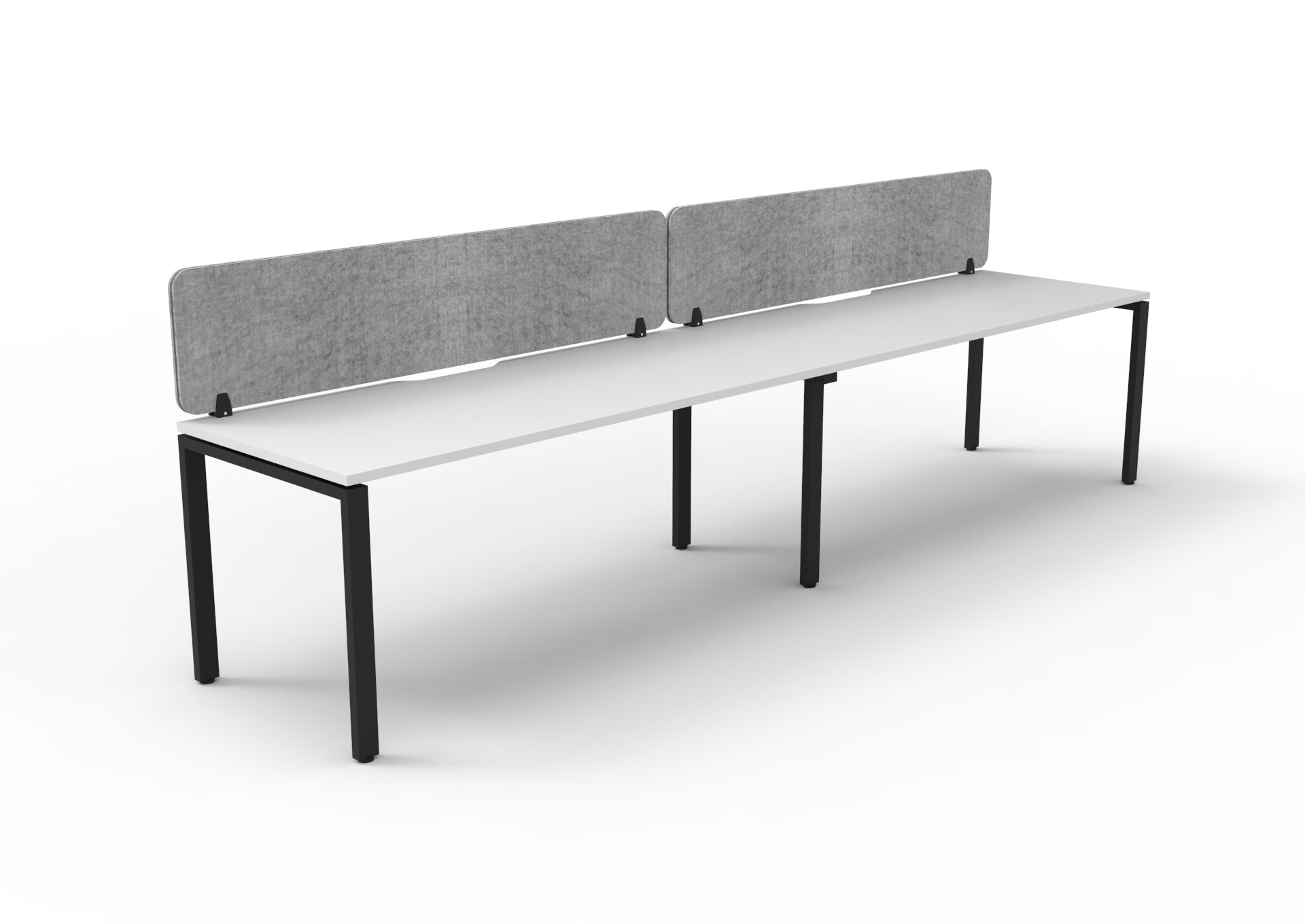 Helix Profile Side by Side 2 Person Workstation With Eco Screen
