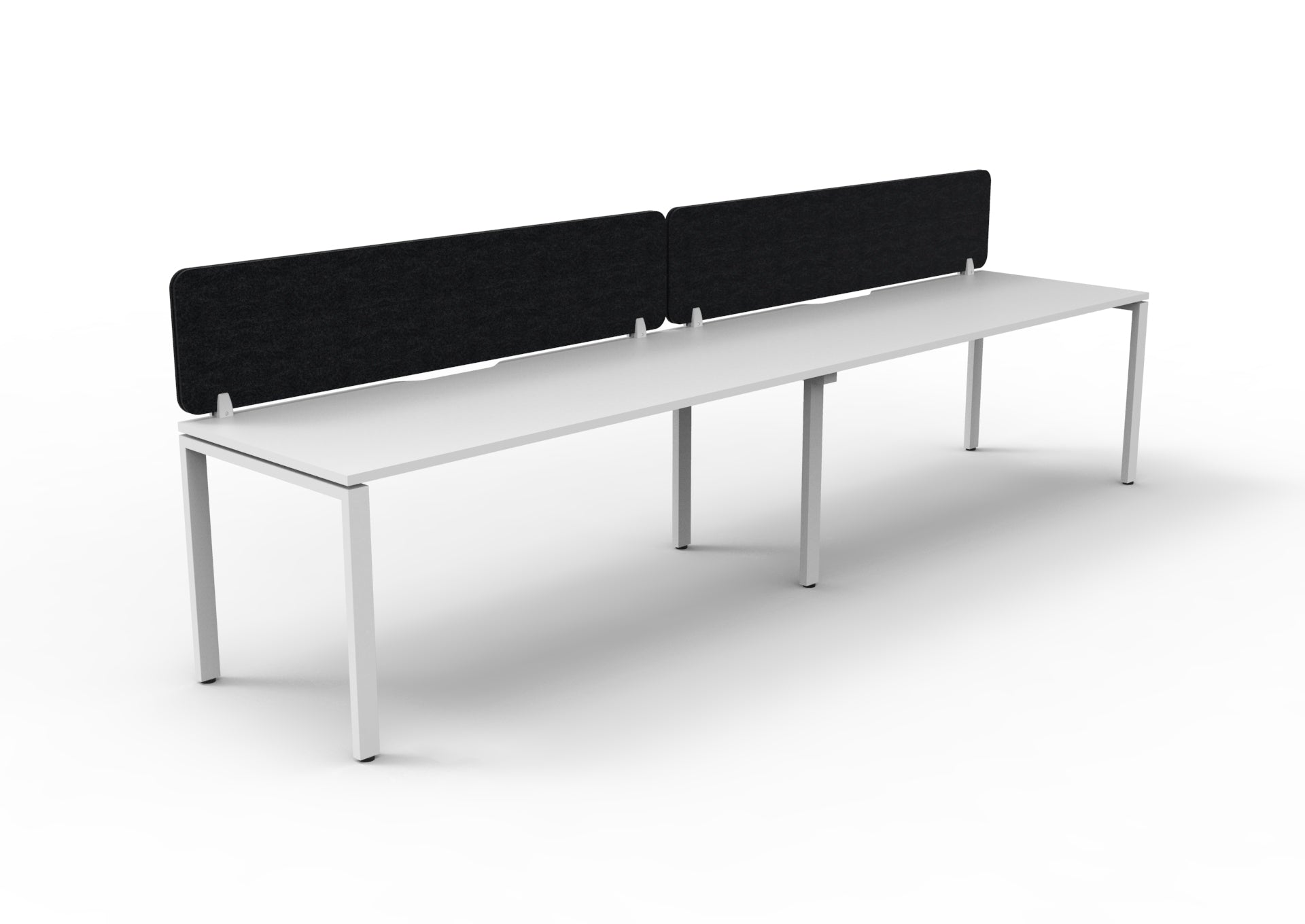 Helix Profile Side by Side 2 Person Workstation With Eco Screen