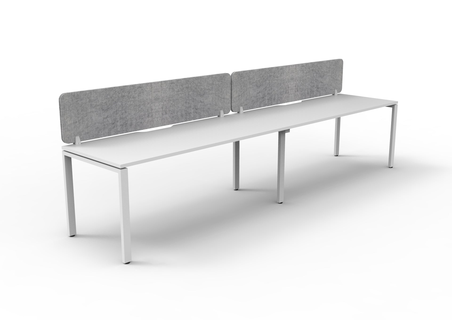 Helix Profile Side by Side 2 Person Workstation With Eco Screen