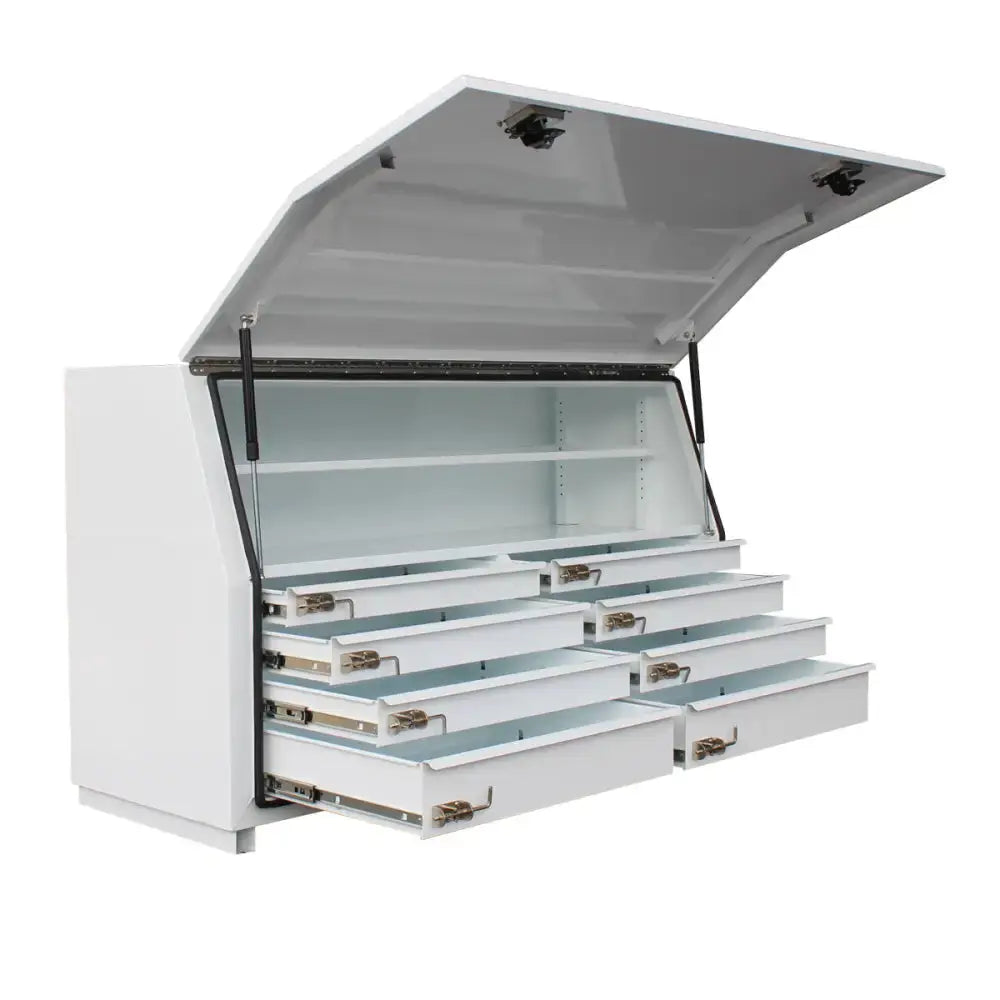 Steel Minebox 8 Drawer 950h with Half Length Drawers