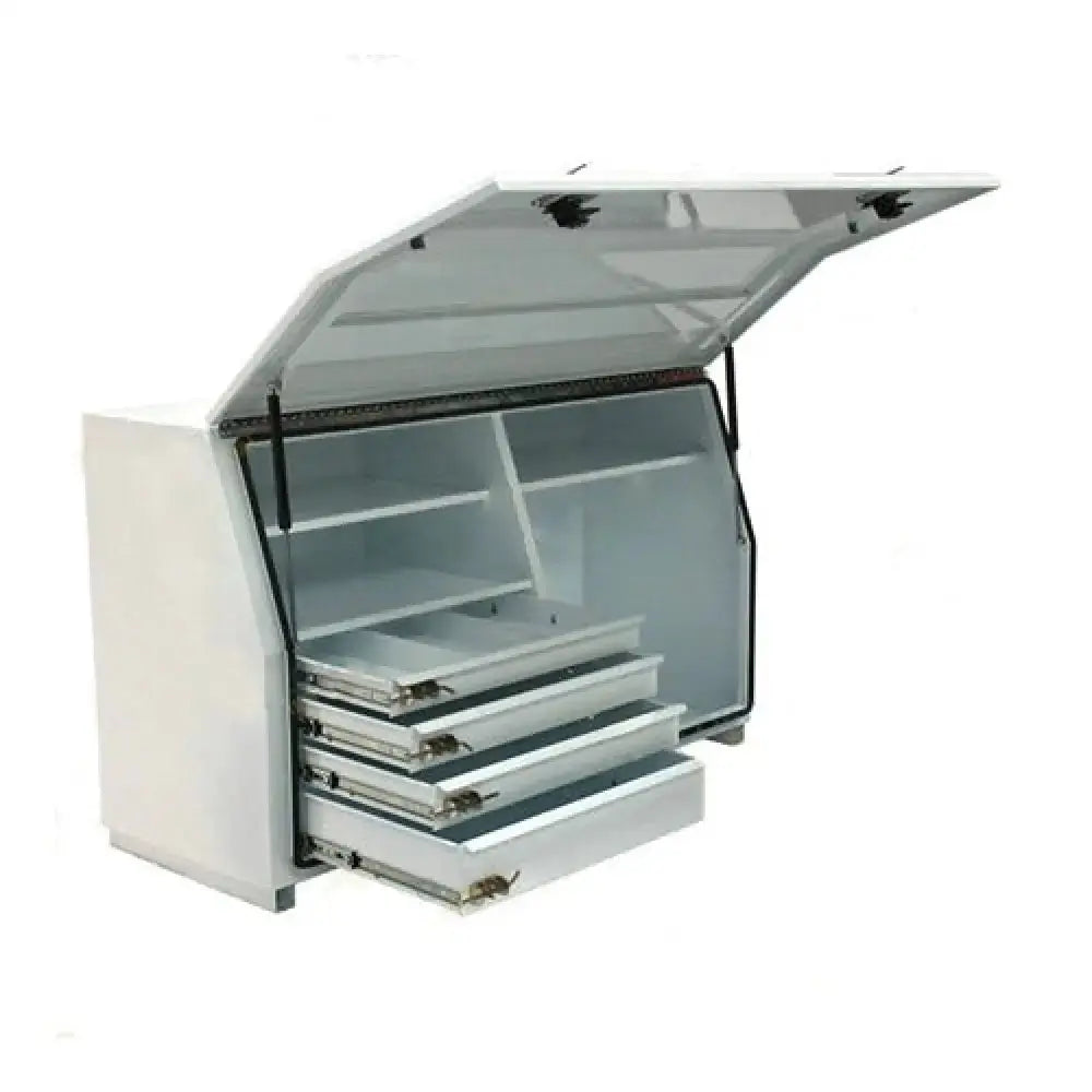 Steel Minebox with Heavy Duty Drawer and Half Length Internal Shelves