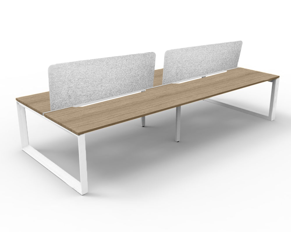 Trilogy Desk Four Person Pod 1800 - Office Furniture - Mclernons Business Base