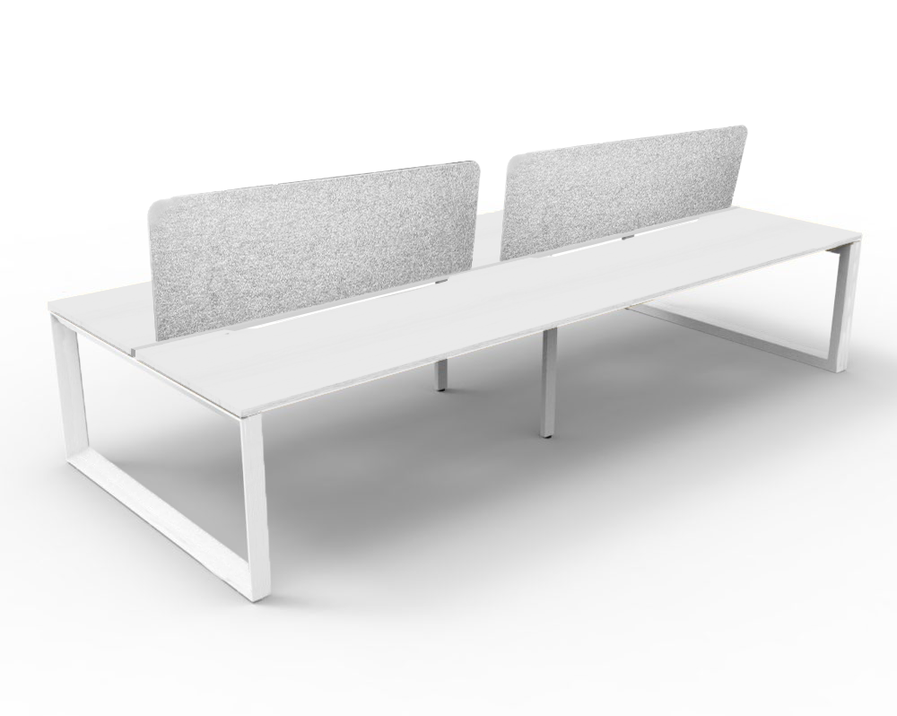 Trilogy Desk Four Person Pod 1800 - Office Furniture - Mclernons Business Base