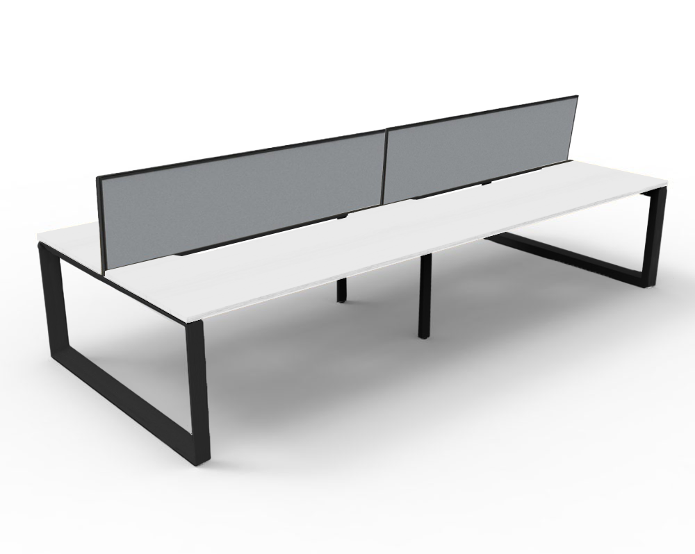 Trilogy Desk Four Person Pod 1800 - Office Furniture - Mclernons Business Base