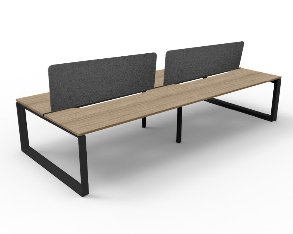 Trilogy Desk Four Person Pod 1800 - Office Furniture - Mclernons Business Base