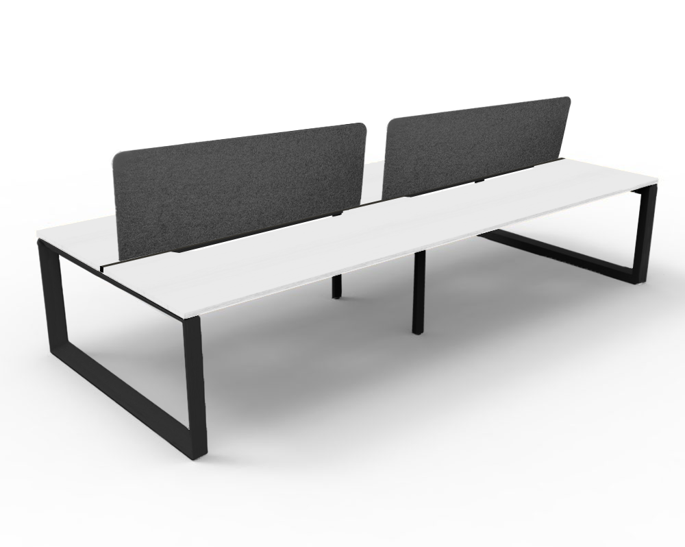 Trilogy Desk Four Person Pod 1800 - Office Furniture - Mclernons Business Base