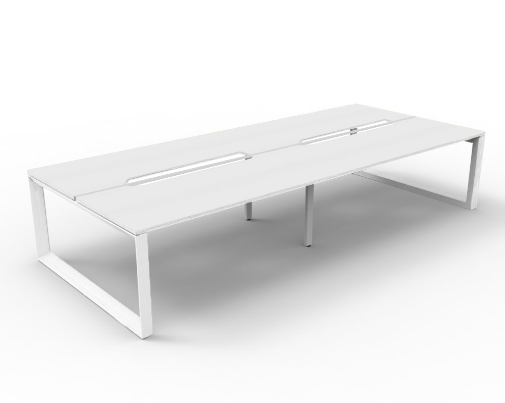 Trilogy Desk Four Person Pod 1800 - Office Furniture - Mclernons Business Base