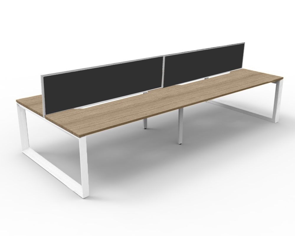 Trilogy Desk Four Person Pod 1800 - Office Furniture - Mclernons Business Base