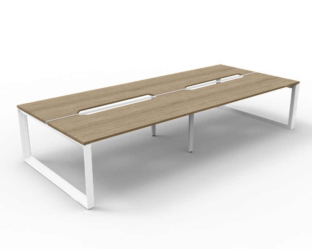 Trilogy Desk Four Person Pod 1800 - Office Furniture - Mclernons Business Base