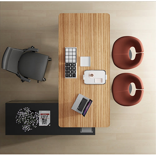Novaro Rectangular Desk with Return