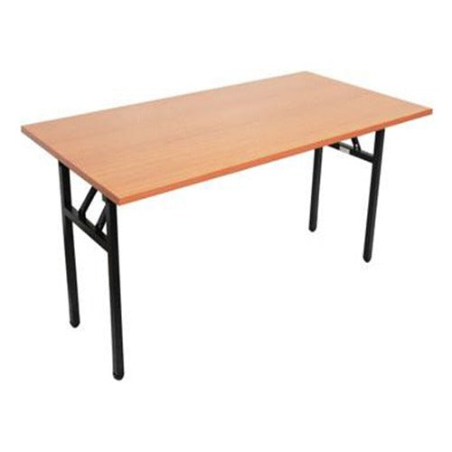 Black Frame Folding Leg Table