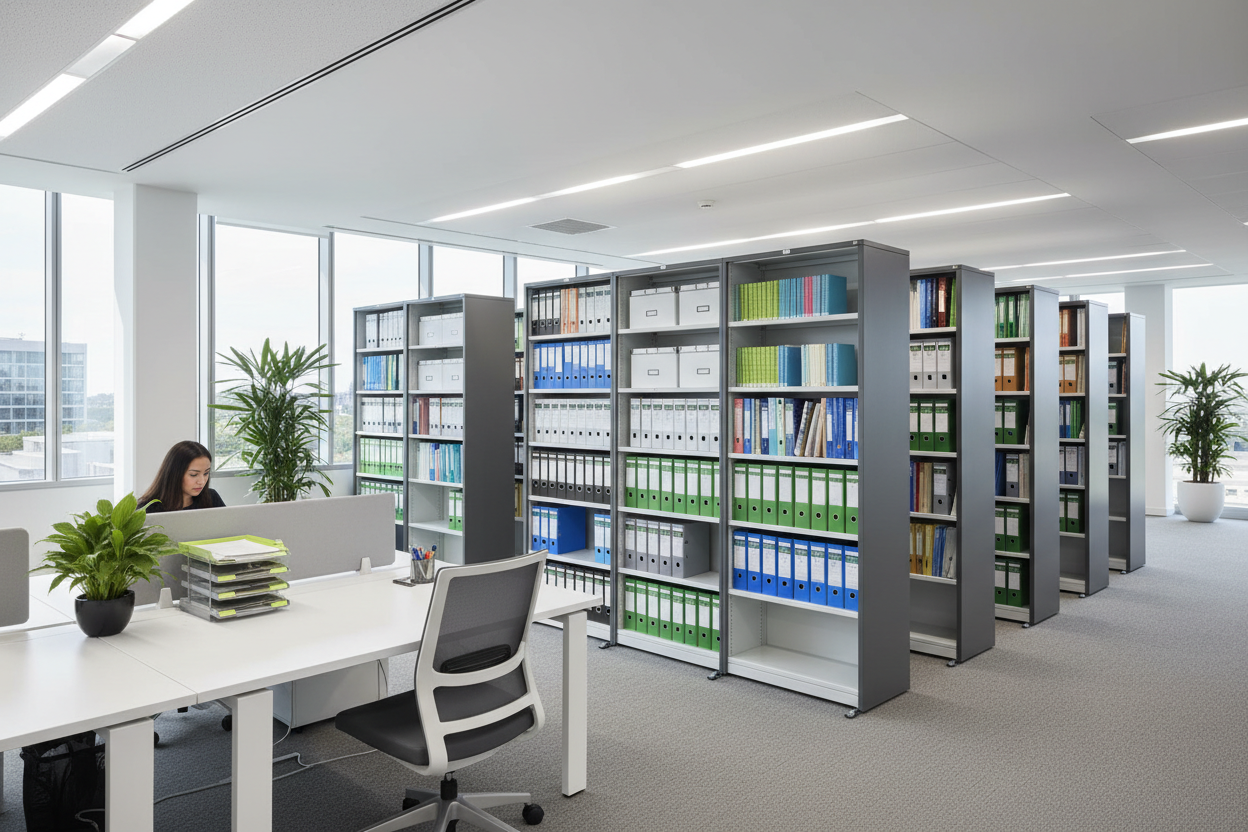 Maximizing Office Floor Space: Compactus Mobile Shelving Guide
