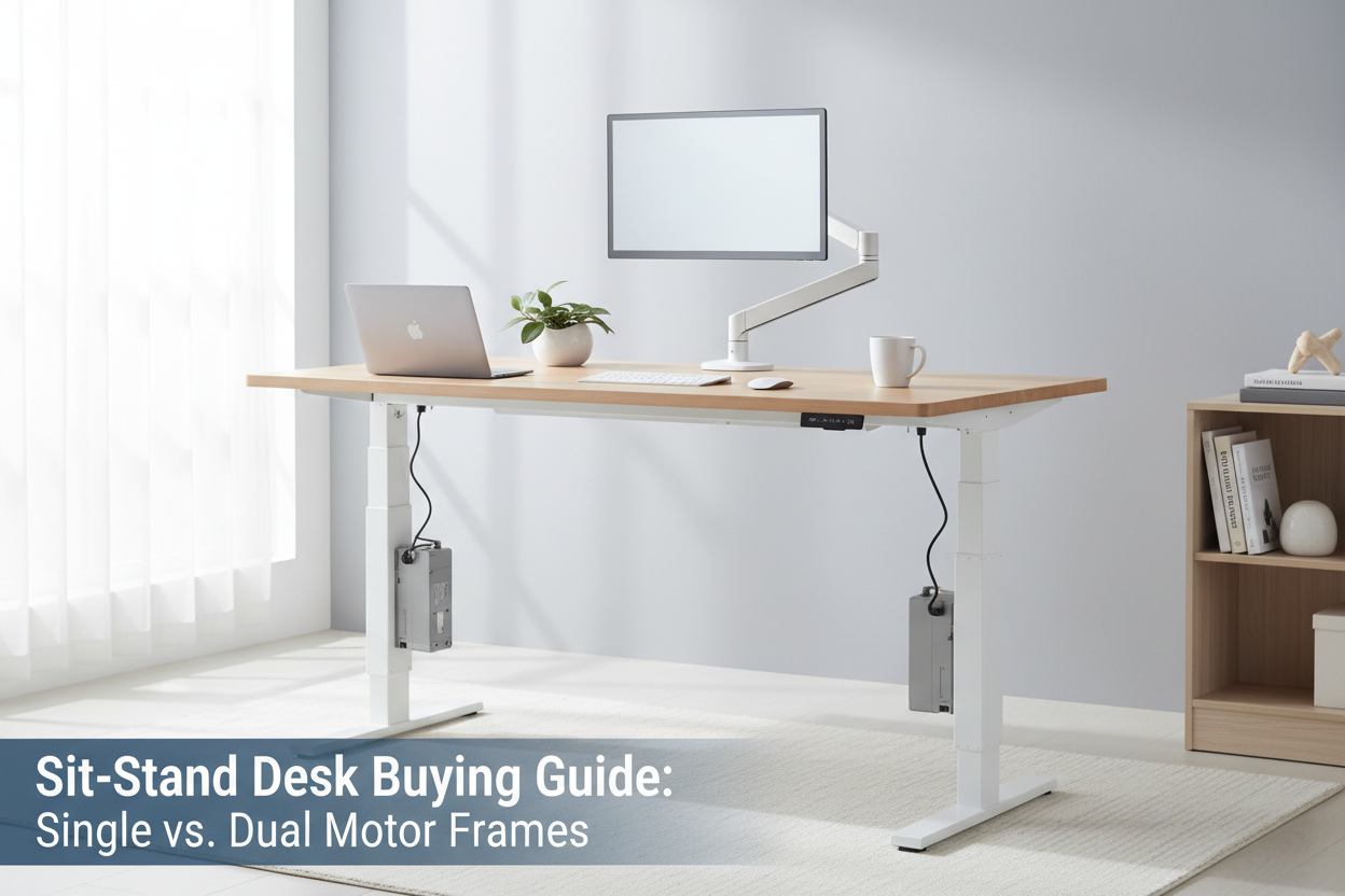 Sit-Stand Desk Buying Guide: Single vs. Dual Motor Frames