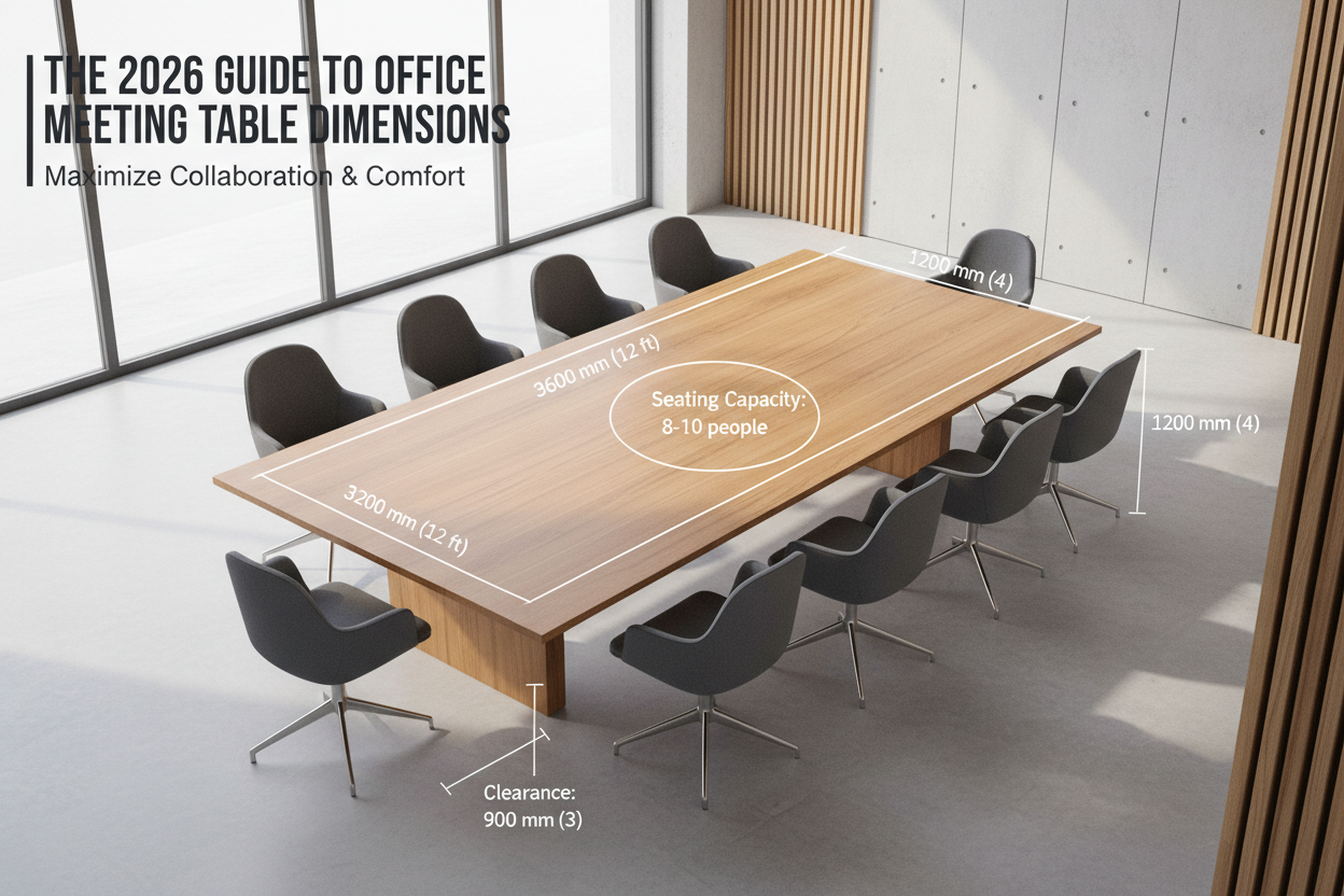 The 2026 Guide to Office Meeting Table Dimensions