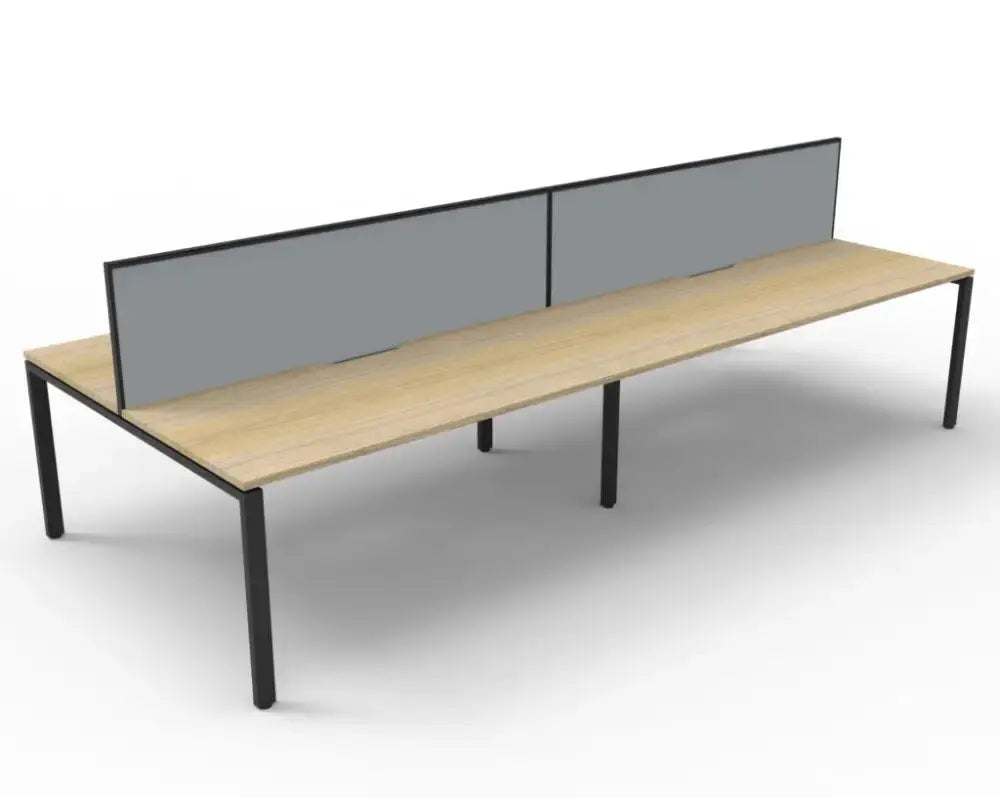 Helix Profile Back to Back 4 Person Workstation