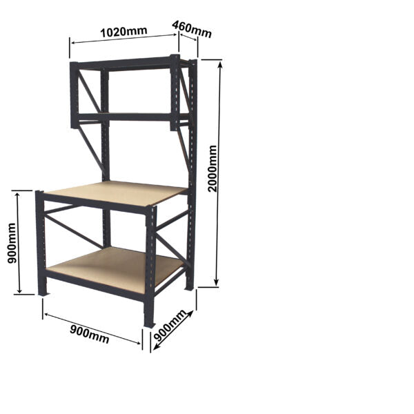 4 Tier Longspan Workbench - Work Benches - McLernons Business Base