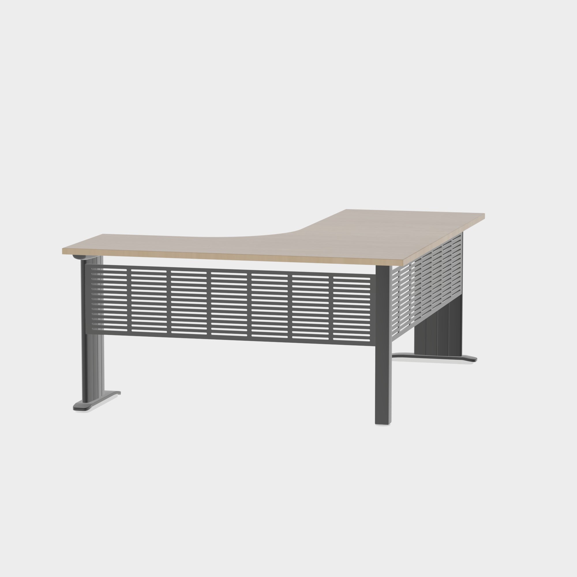 Industry Workstation 1800 x 1500 with Modesty Panel