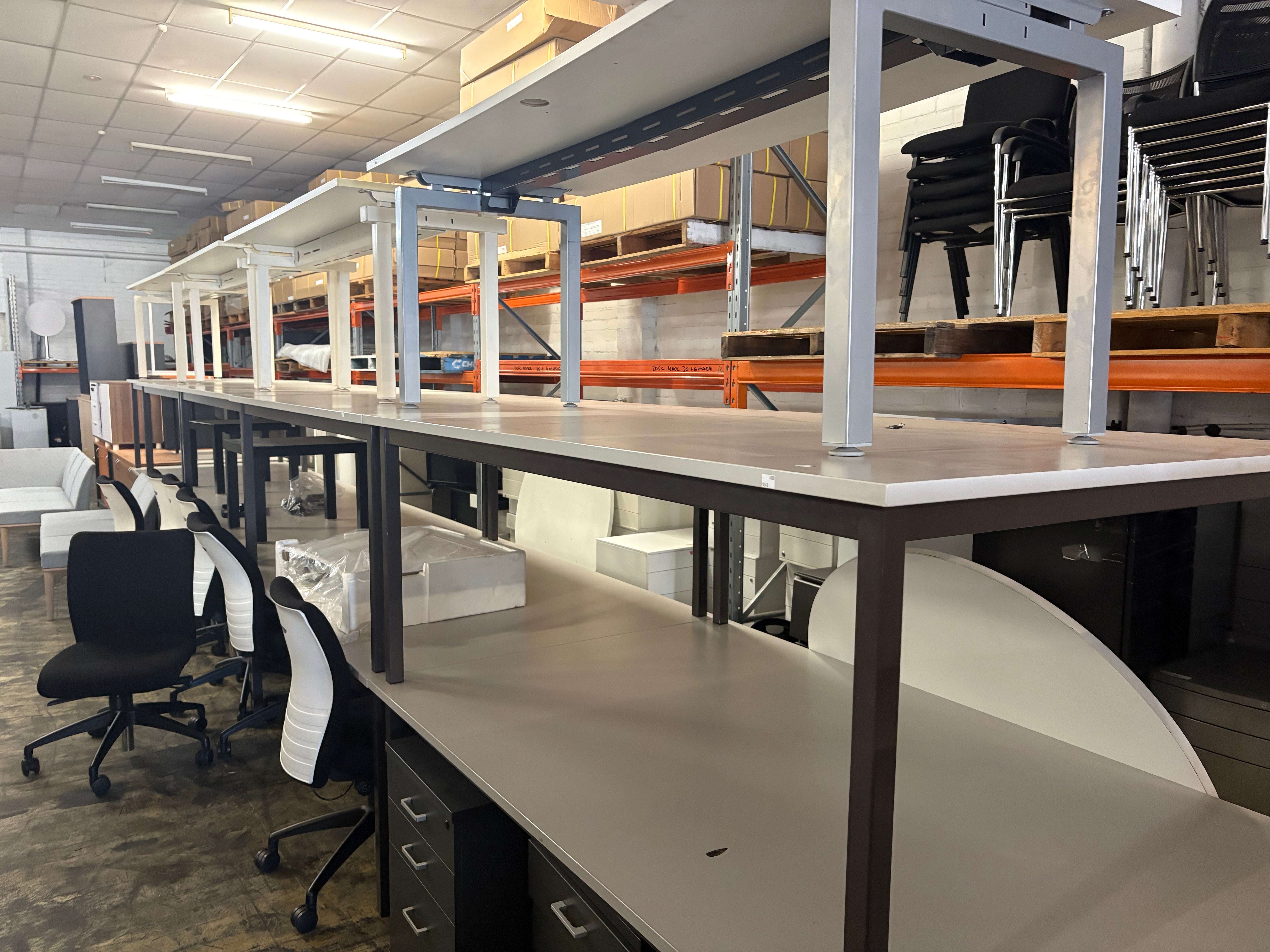 Metal leg tables 