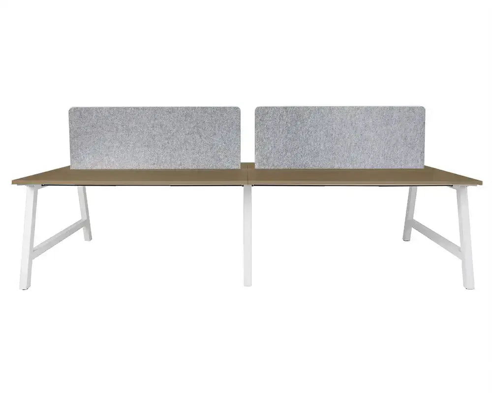 Pitch Back to Four Person Pod 1500 with Element Screens - Office Furniture - Mclernons Business Base