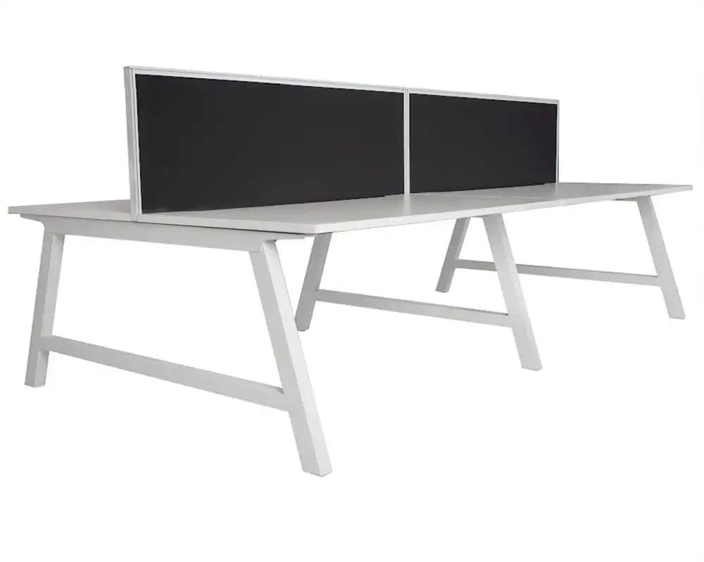 Pitch Back to Four Person Pod 1800 with Sector Screens - Office Furniture - Mclernons Business Base