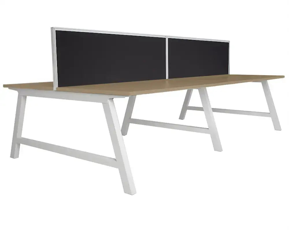 Pitch Back to Four Person Pod 1800 with Sector Screens - Office Furniture - Mclernons Business Base