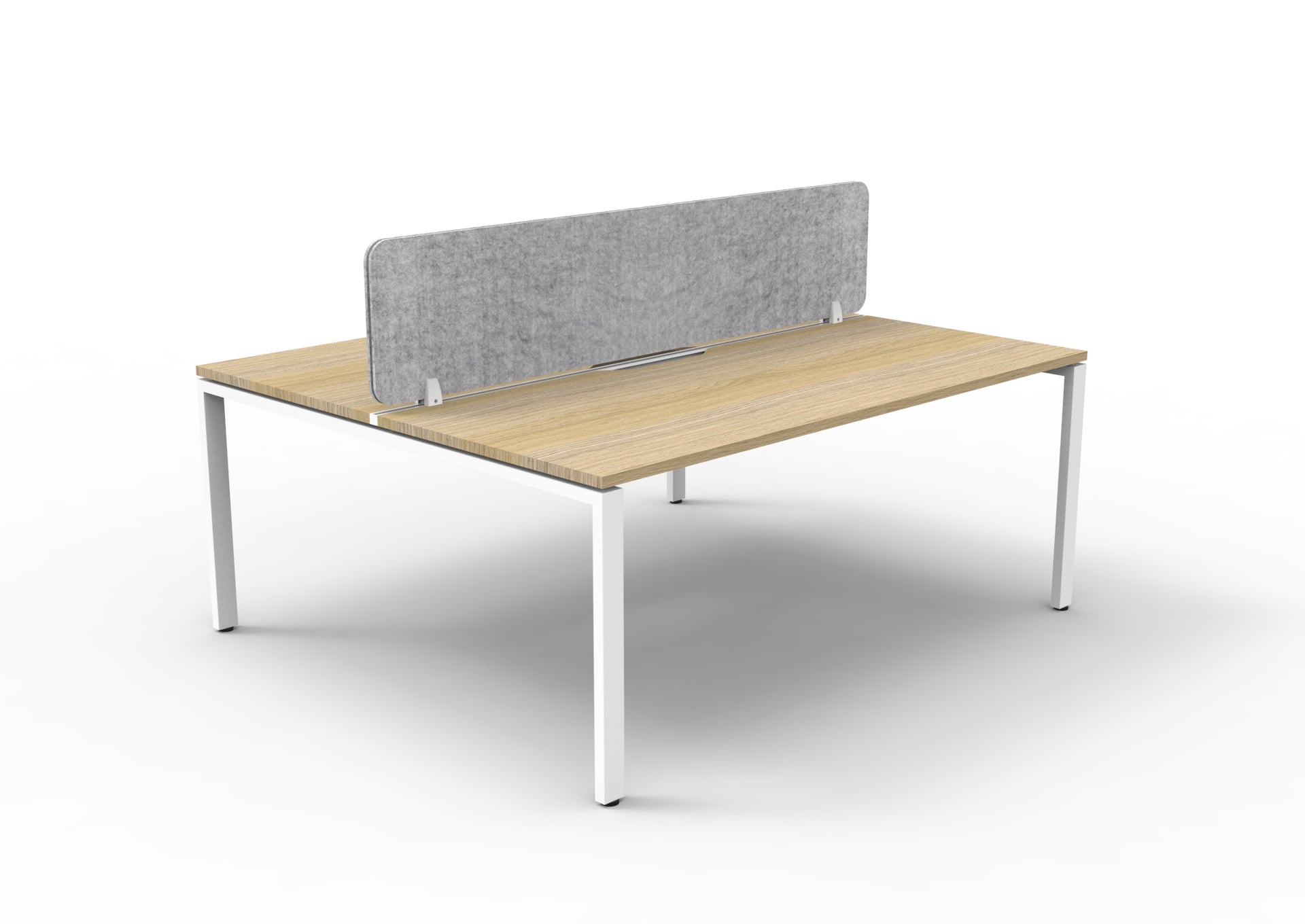 Helix Profile Back to Back 2 Person Workstation With Eco Screen
