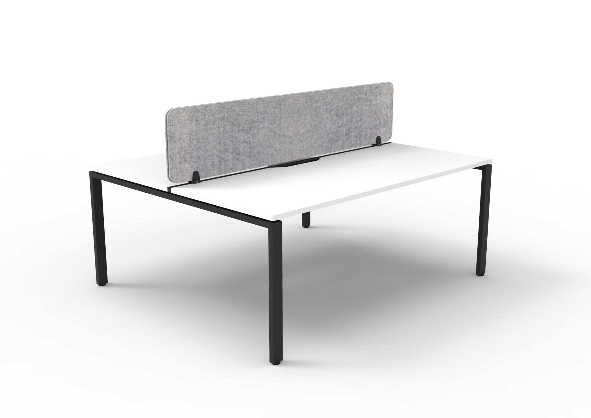 Helix Profile Back to Back 2 Person Workstation With Eco Screen