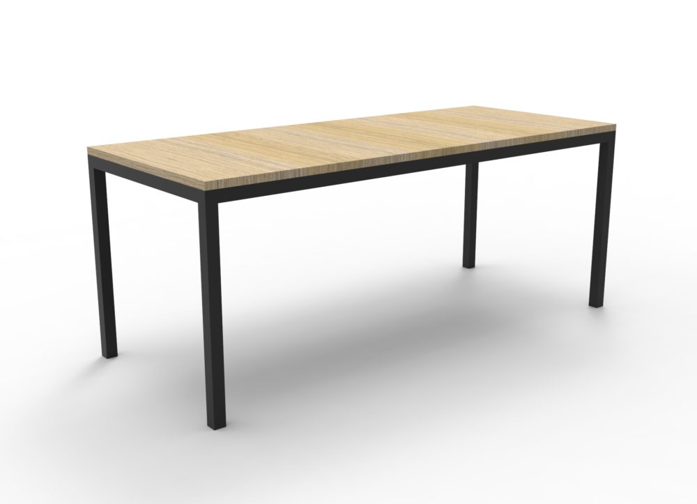 Black Frame Training Table - Mclernons Business Base