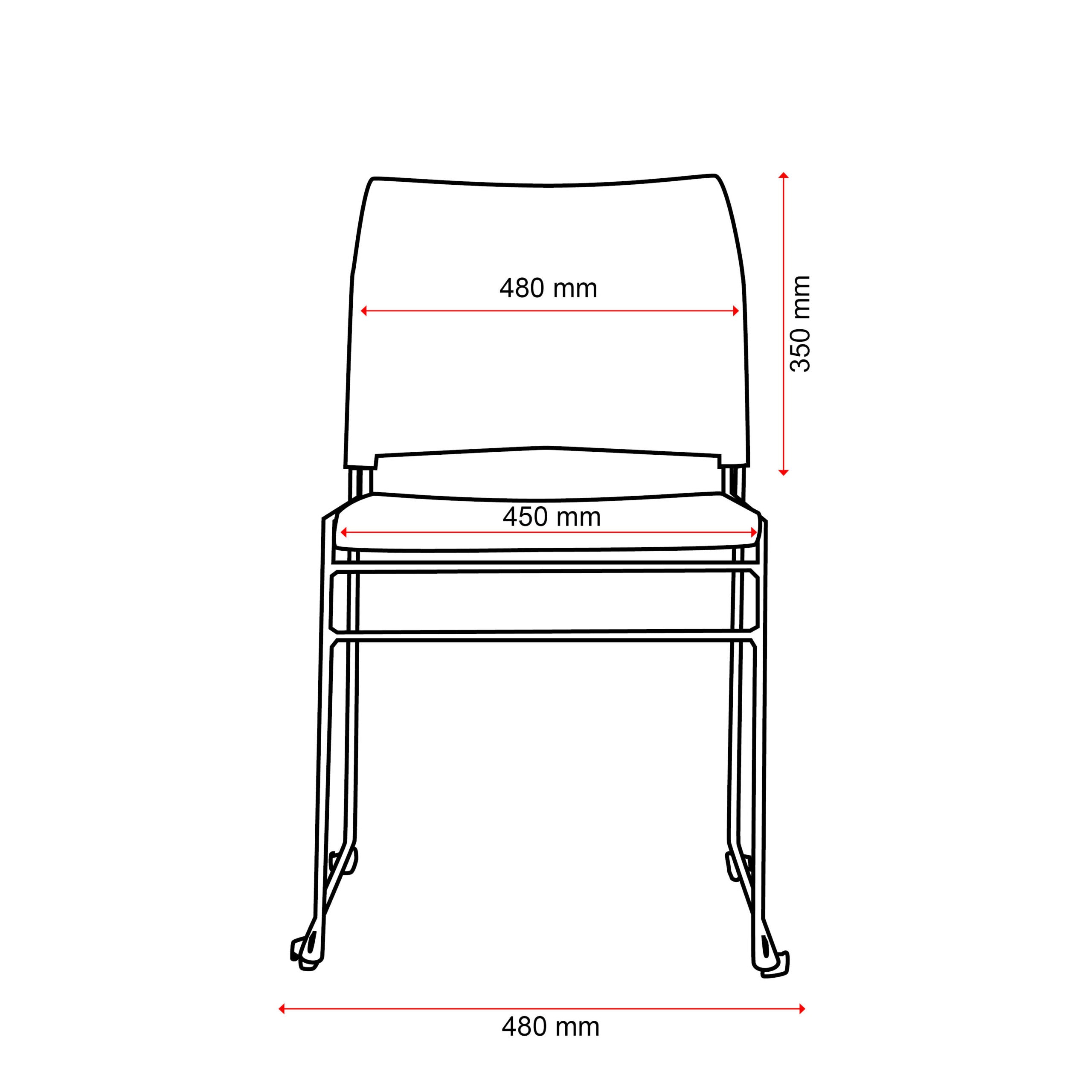 Buro Maxim Sled Visitor Chair - Office Chairs - Mclernons Business Base