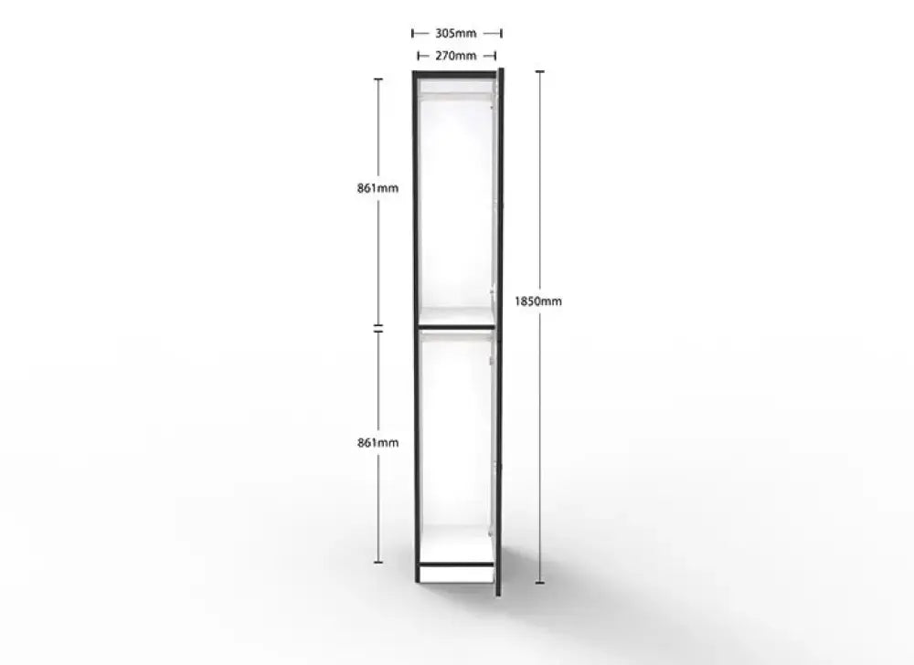 Helix Two Door Melamine Locker