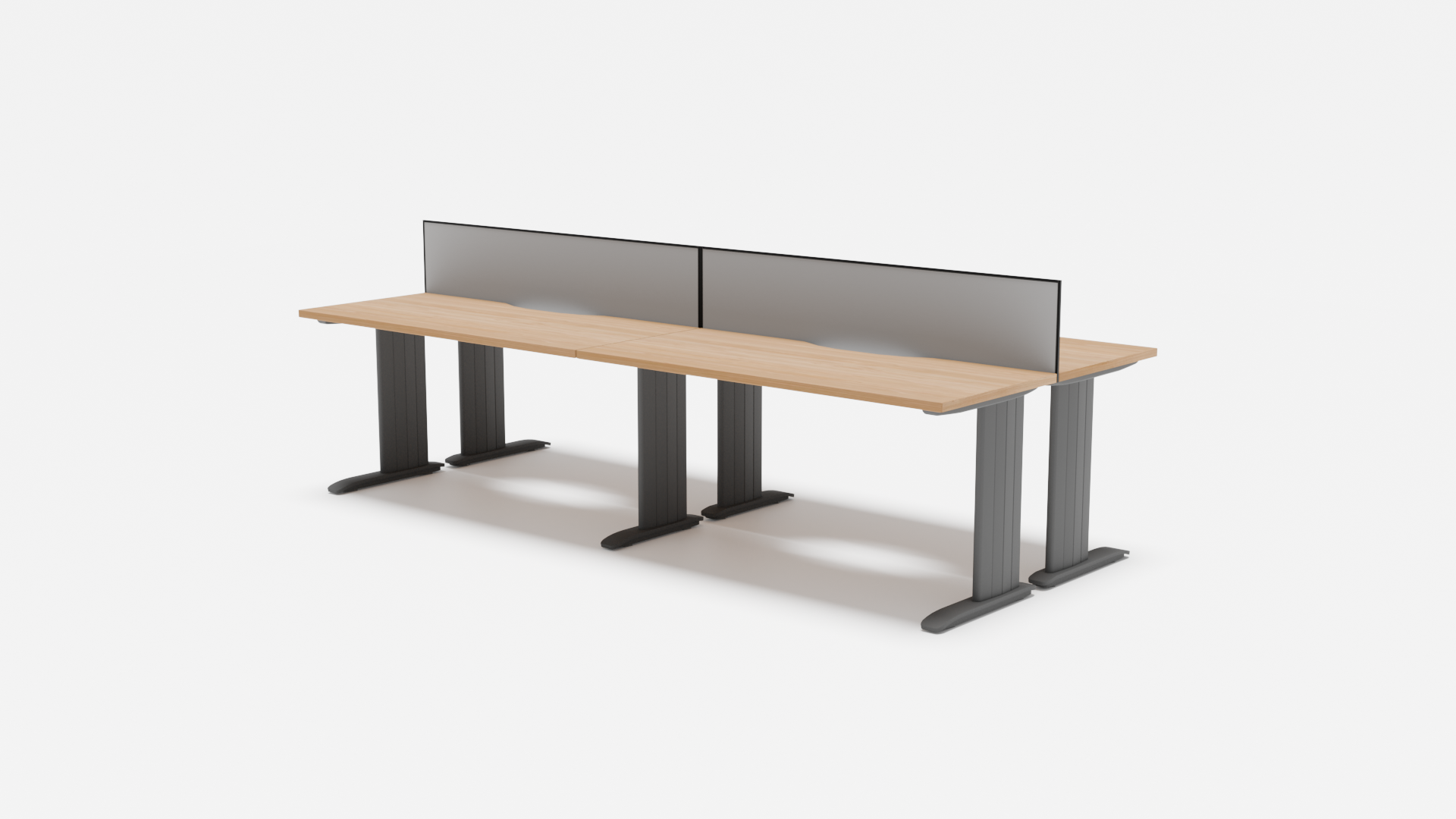 Industry Desk 4 Pod 1800 Back to - Office Furniture - Mclernons Business Base