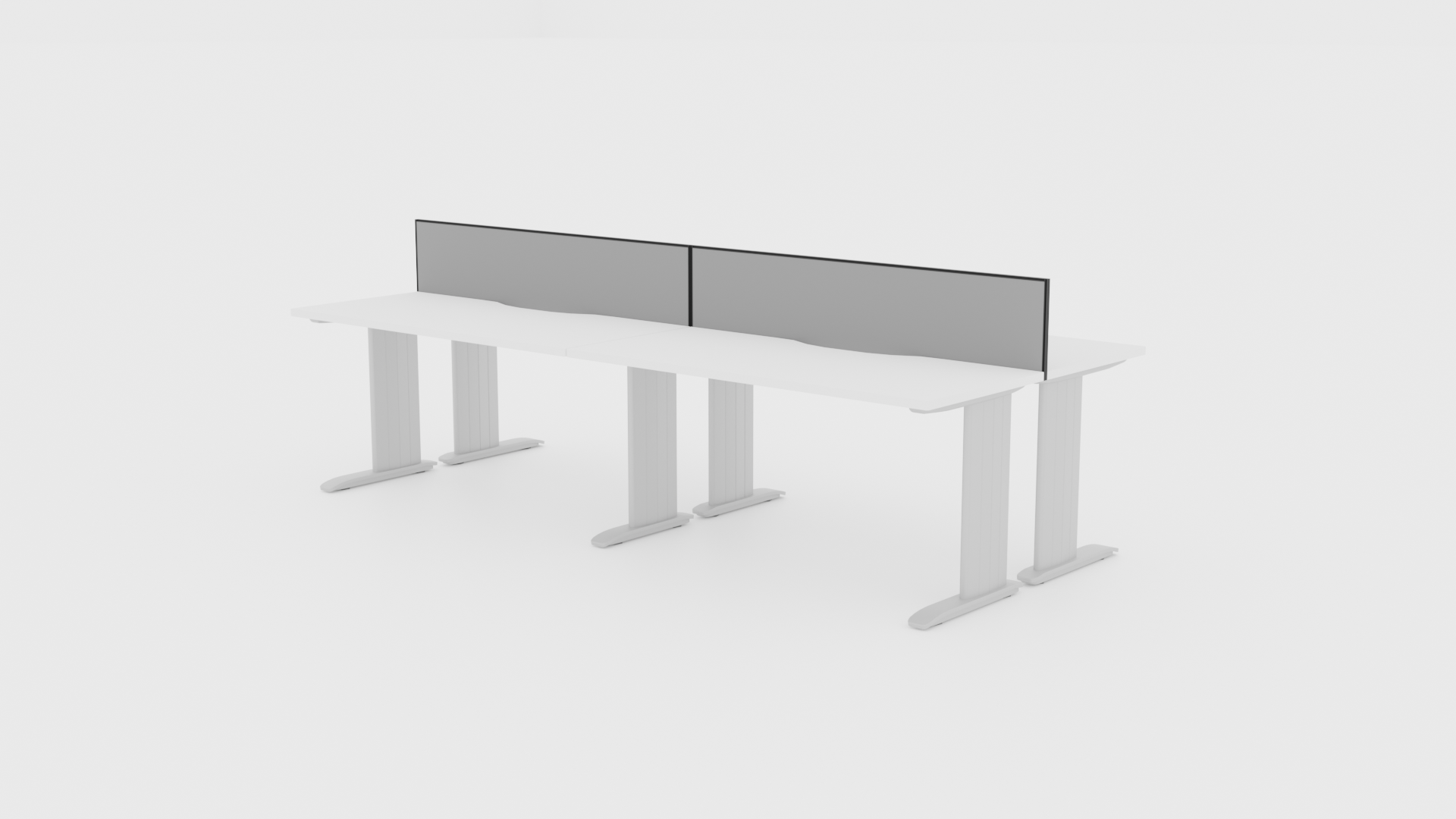 Industry Desk 4 Pod 1800 Back to - Office Furniture - Mclernons Business Base
