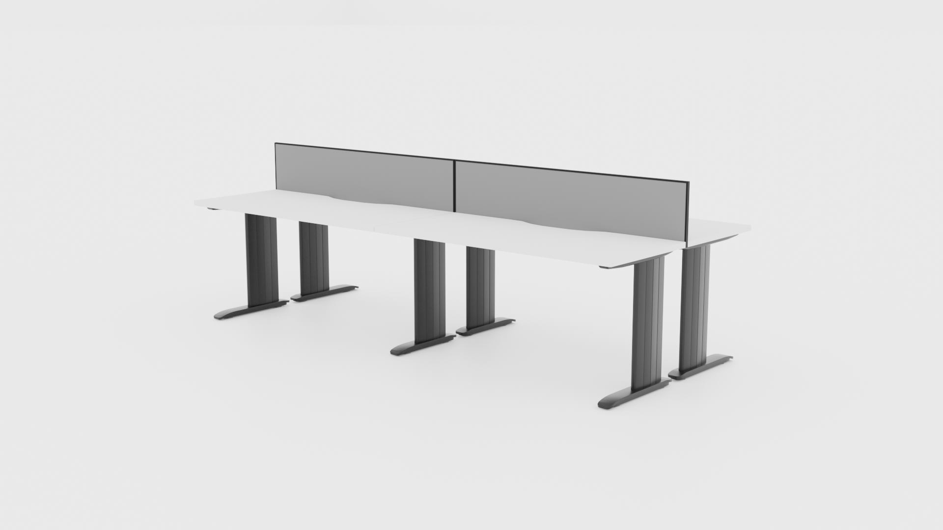 Industry Desk 4 Pod 1800 Back to - Office Furniture - Mclernons Business Base