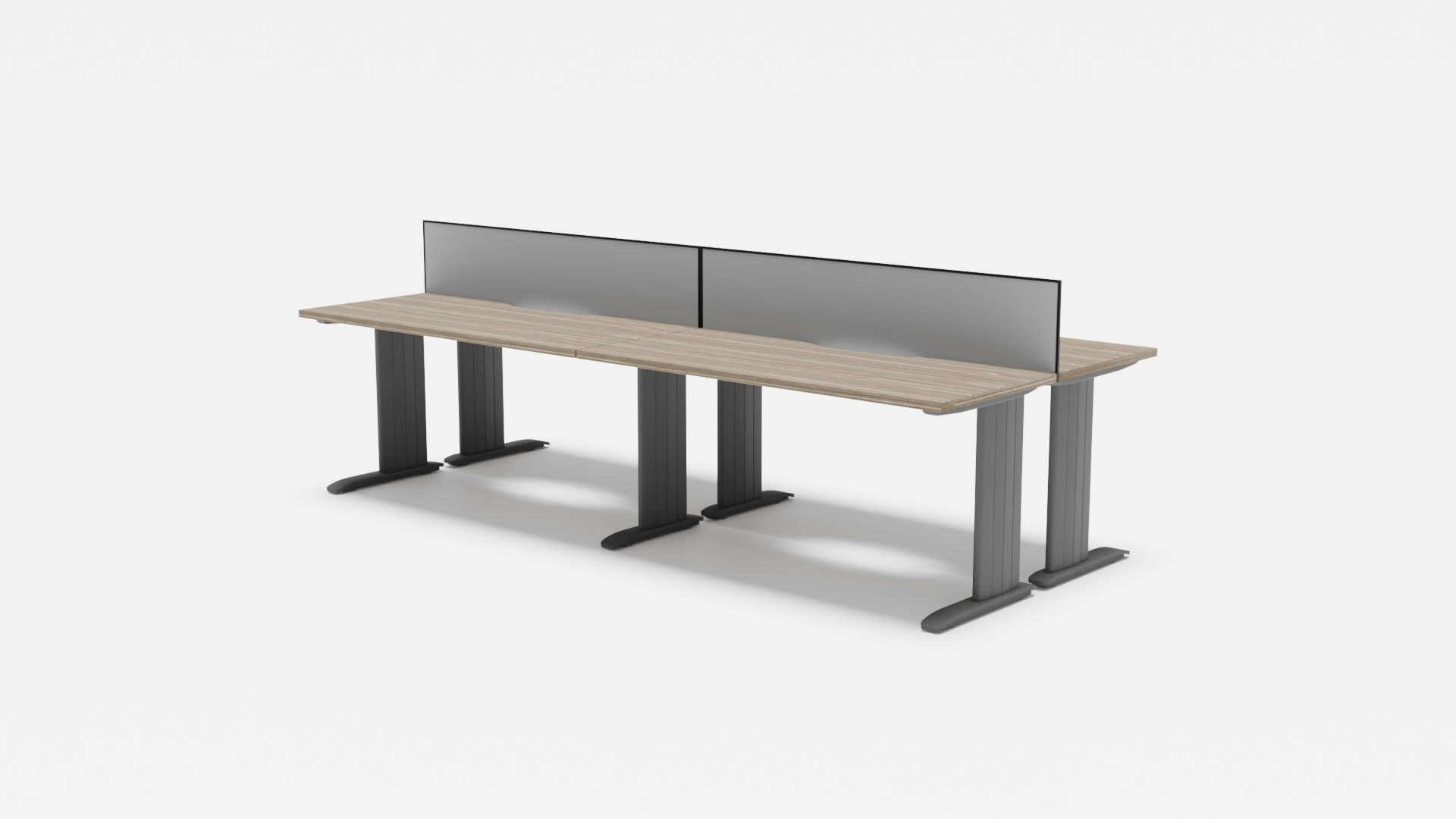Industry Desk 4 Pod 1800 Back to - Office Furniture - Mclernons Business Base