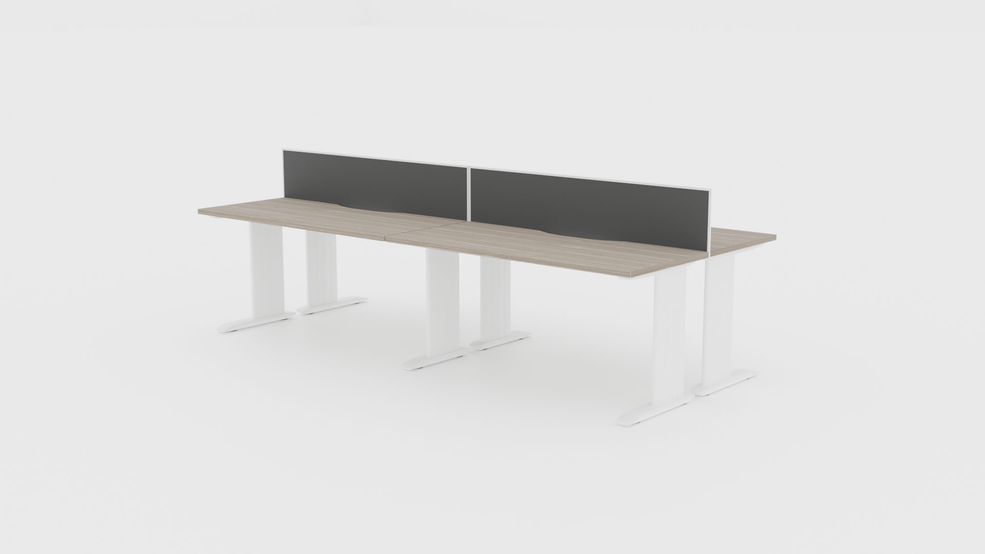 Industry Desk 4 Pod 1800 Back to - Office Furniture - Mclernons Business Base