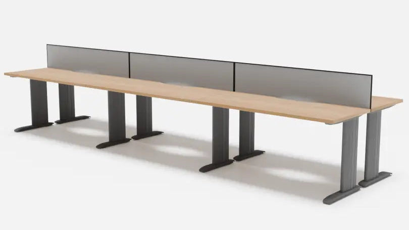 Industry Desk 6 Pod 1500 Back to - Office Furniture - Mclernons Business Base