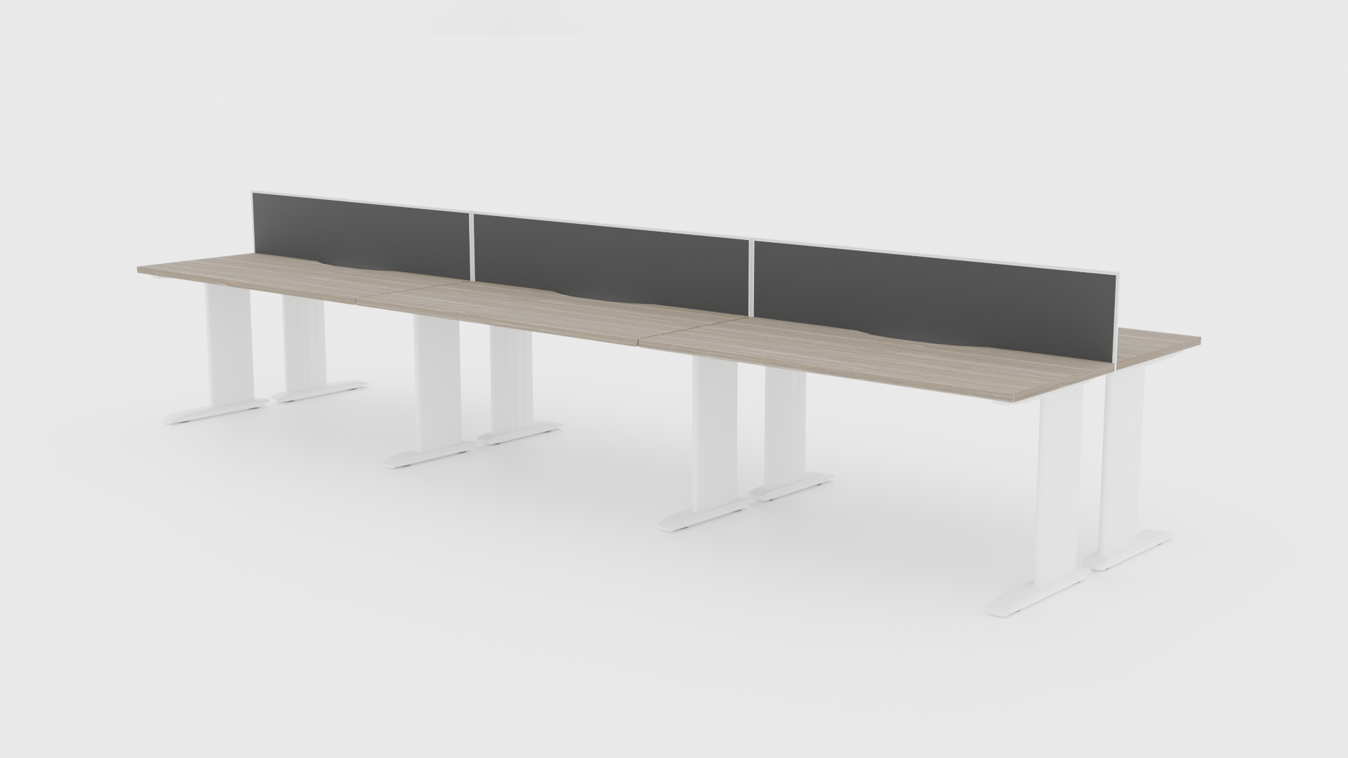 Industry Desk 6 Pod 1500 Back to - Office Furniture - Mclernons Business Base
