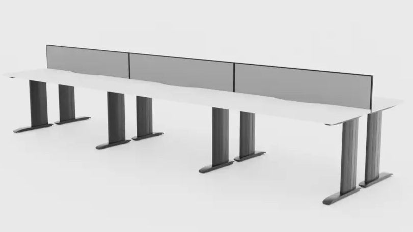 Industry Desk 6 Pod 1500 Back to - Office Furniture - Mclernons Business Base