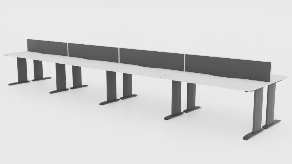 Industry Desk 8 Pod 1800 Back to - Office Furniture - Mclernons Business Base