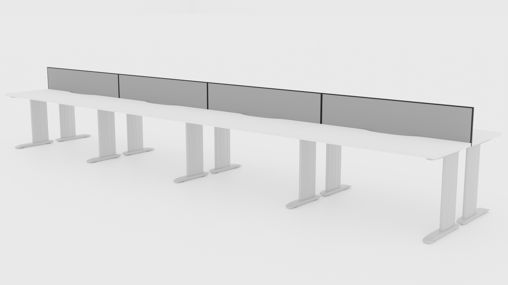 Industry Desk 8 Pod 1800 Back to - Office Furniture - Mclernons Business Base