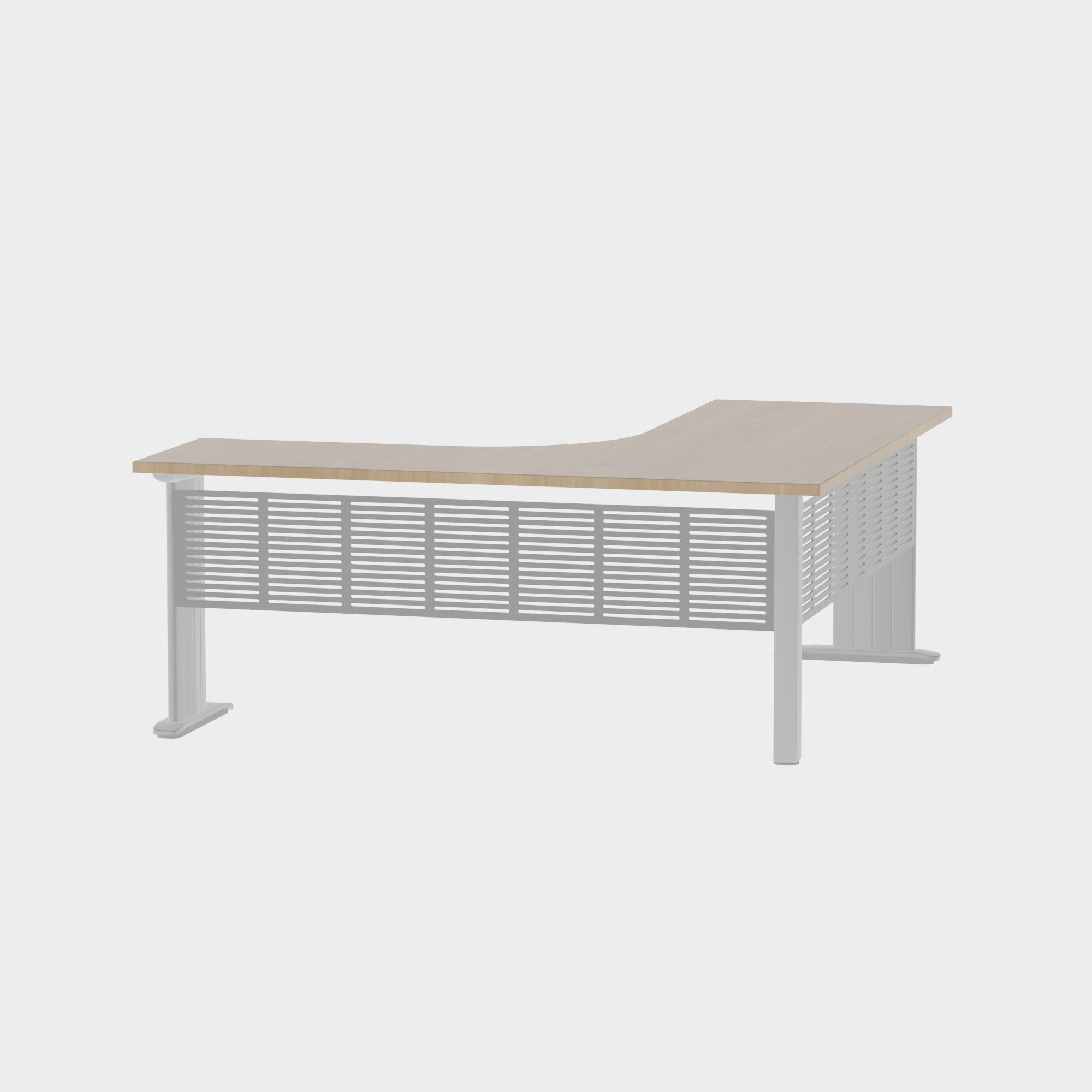 Industry Workstation 1800 with Modesty Panel - Office Furniture - Mclernons Business Base