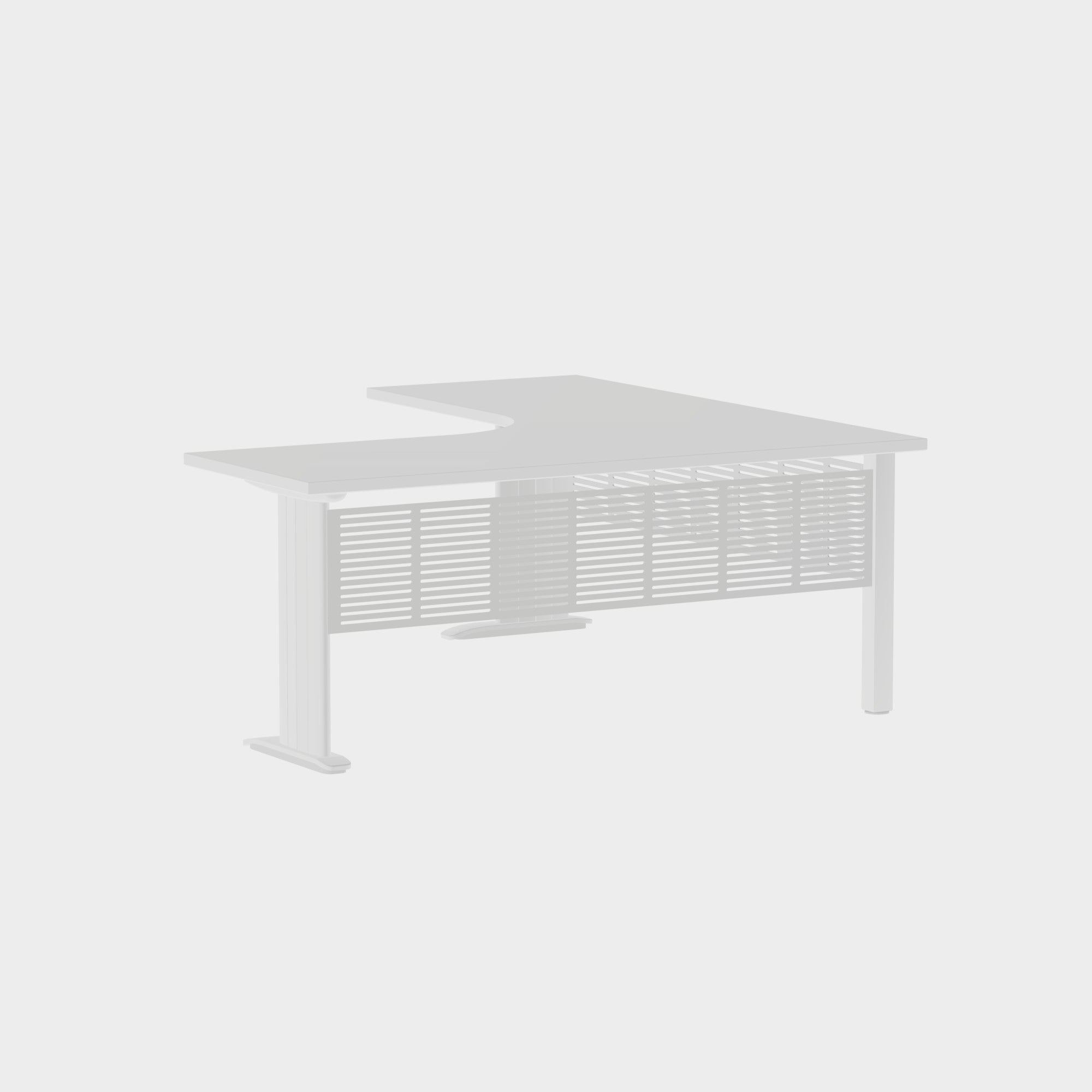 Industry Workstation 1800 with Modesty Panel - Office Furniture - Mclernons Business Base