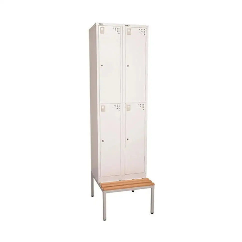 Light Oak Mod Single Sided Bench Seat Silver Frame