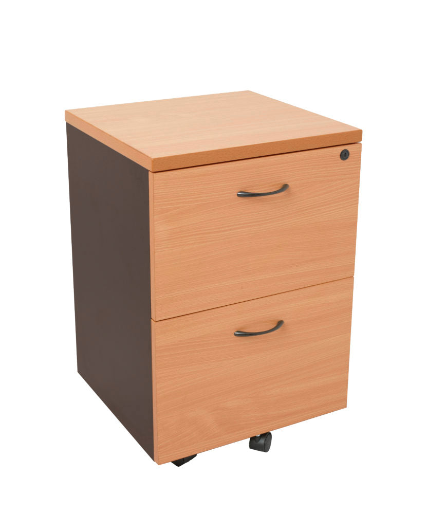 Matrix Mobile Pedestal 2 File Drawers - Office Furniture - Mclernons Business Base