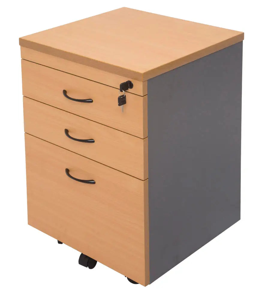 Matrix Mobile Pedestal 2 Pen & 1 File Drawer - Office Furniture - Mclernons Business Base