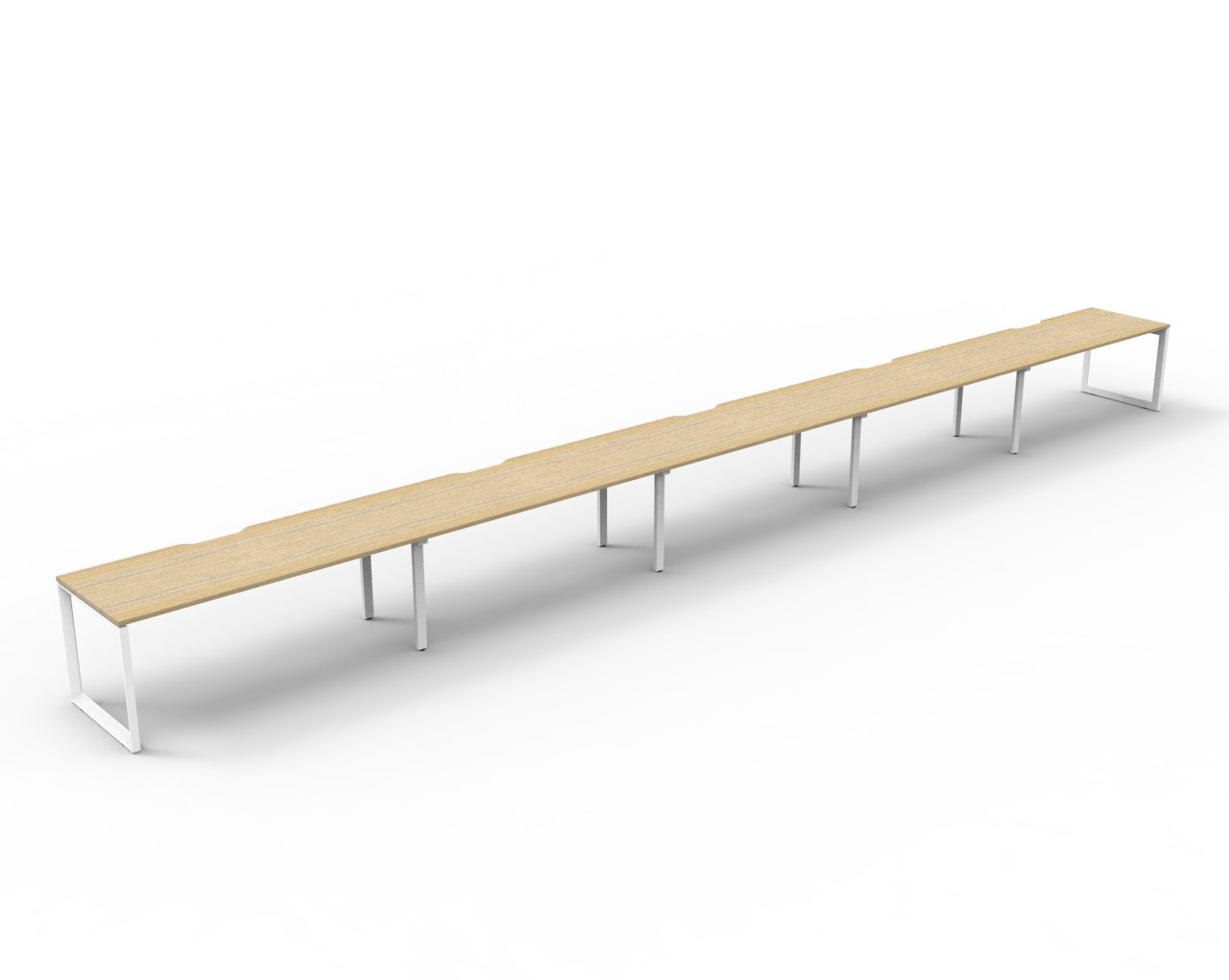 Helix Loop Side by Side 5 Person Workstation
