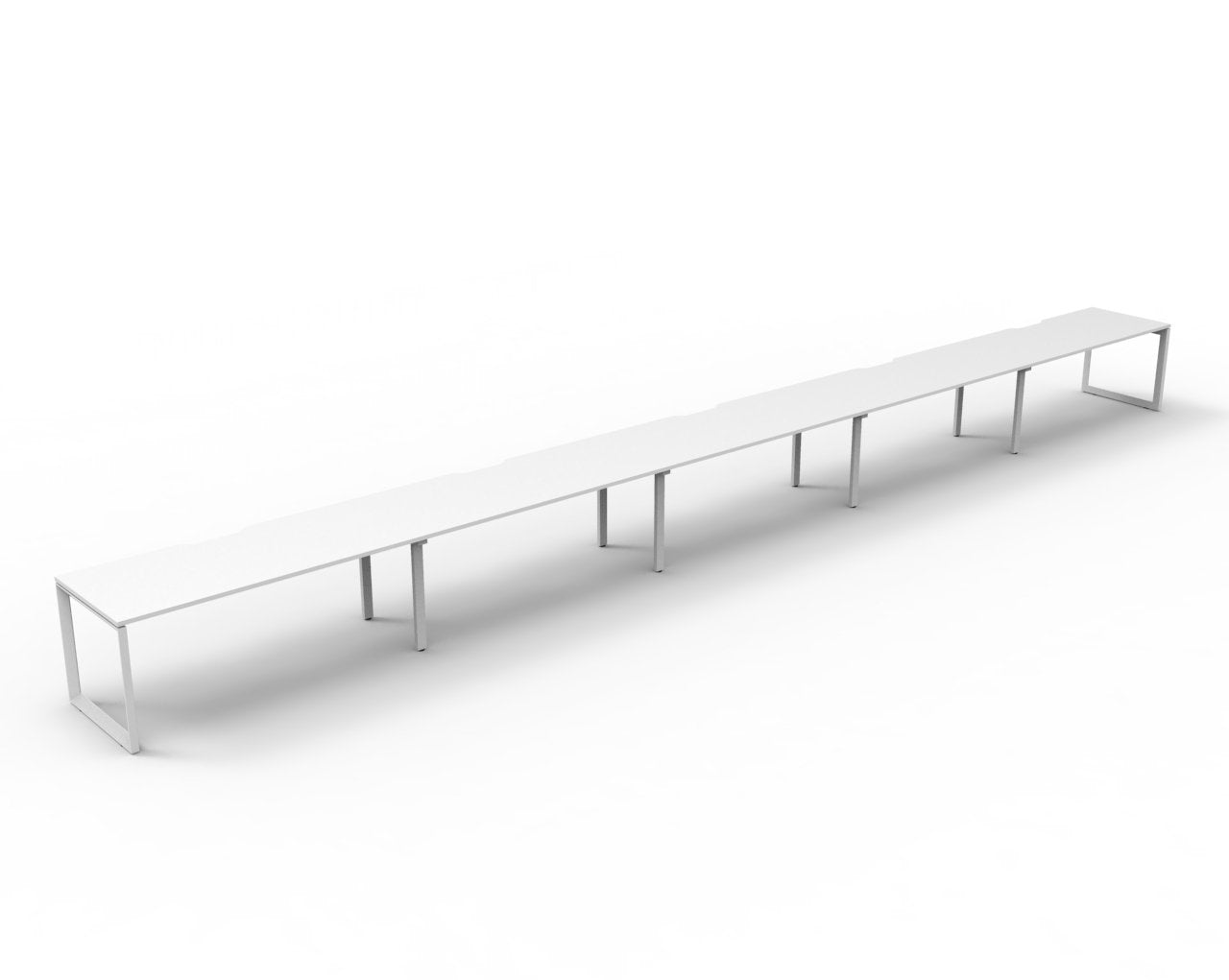 Helix Loop Side by Side 5 Person Workstation